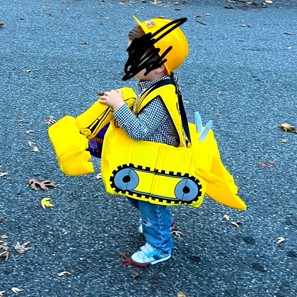 Backhoe loader, excavator, truck costume for toddler 🚧 Halloween Dress Up